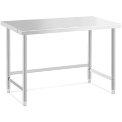 Royal Catering - Table De Travail Boucherie En Inox Professionnelle Plan De 12070 cm 93 kg