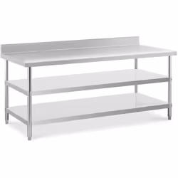 ⭐⭐⭐⭐⭐ Une table en inox faite pour durer qui offre un vaste espace de rangement de marques Royal Catering ✅ Modèle: RCAT-200/ ...