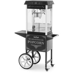 Royal Catering - Machine à pop-corn avec voiture - Design rétro - 150/180 ° c - Black