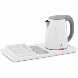 ⭐⭐⭐⭐⭐ Le plateau de courtoisie avec bouilloire de 1800 W : idéal pour servir rapidement du café, du thé ou du chocolat chaud ...