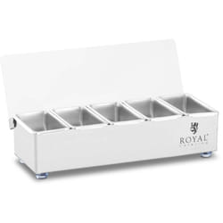 Royal Catering - Ingrédients - acier inoxydable - 5 x 0,4 l - restauration royale