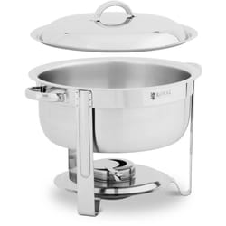 Royal Catering - Chauffe-plat professionnel Chafing dish rond 5 l 1 réchaud à combustible