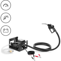 Pompe à gasoil avec compteur Pompe à fioul 12V 72 l/min 200/360W 2 adaptateurs