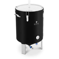 Royal Catering - Cuve de fermentation inox avec gaine isolante 60 l 0 - 40 °c