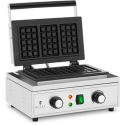 Royal Catering - Gauche de fer - 3 gaufres belges - 1500 w - 50 - 300 ° c - 0 - 5 min chronomètre