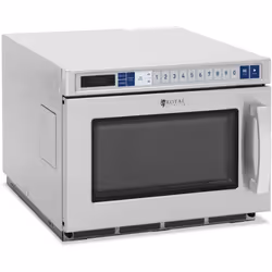 Description générale Le four micro-ondes RC-MV-04 de Royal Catering offre une puissance de 3000 W dans un boîtier en acier in ...