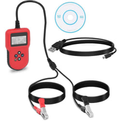 MSW - Testeur de batterie automobile numérique - 12 V/24 v - lcd - multilingue Testeur de batterie professionnel Testeur de batterie automobile