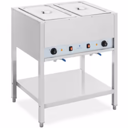 ⭐⭐⭐⭐⭐ Un bain marie professionnel sur châssis et 2 x GN 1/1 bacs GN de marques Royal Catering ✅ Modèle: RCCD-1/1 2X200 ✅ Arti ...