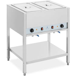 Royal Catering - Bain Marie - 1265 w - 2 x gn 1/1 - avec substructure