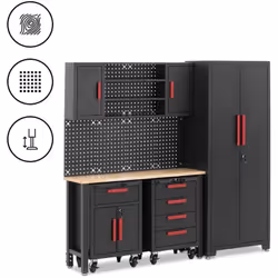 ⭐⭐⭐⭐⭐ Chaque chose à sa place : votre armoire de garage avec chariot à tiroirs sur roulettes de marques MSW Motor Technics ✅ ...
