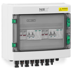 Coffret de protection DC photovoltaïque 2 entrées / 2 sorties type 2 600 V IP65