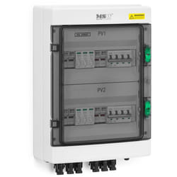 MSW - Boîte de connexion avec protection contre la surtension pour le système pv - Type 2 - 4 Entrées / 2 Sorties - 1000 v - IP65