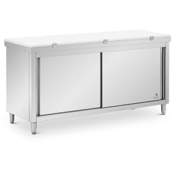 Royal Catering - Meuble bas de cuisine Inox 180x60 cm 500kg Planche à découper Caisson de cuisine
