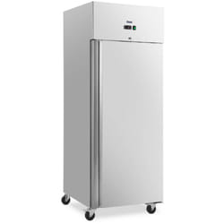 Royal Catering - Réfrigérateur gastro - 485 l - inox - 1 porte - 4 roulettes - verrouillable