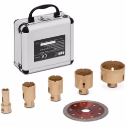 ⭐⭐⭐⭐⭐ Jeu complet de couronnes de forage pour carrelage et autres applications de marques MSW Motor Technics ✅ Modèle: MSW-DD ...