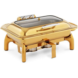 Royal Catering - Chafing Dish - gn 1/1 - 9 l - 2 récipients à combustible - avec fenêtre