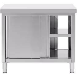 ⭐⭐⭐⭐⭐ Meuble bas avec double ouverture compact et plan de travail renforcé de marques Royal Catering ✅ Modèle: RCSSCB-100X60- ...
