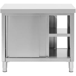 Armoire de travail inox avec trappe - ECO - 100 x 60 cm - 500 kg - Royal Catering