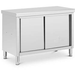 Royal Catering - Meuble bas en inox avec double ouverture eco 120x60 cm 500 kg Caisson de cuisine