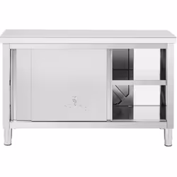 ⭐⭐⭐⭐⭐ Meuble bas avec double ouverture compact et plan de travail renforcé de marques Royal Catering ✅ Modèle: RCSSCB-140X60- ...