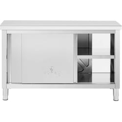 Armoire de travail inox avec trappe - ECO - 140 x 60 cm - 500 kg - Royal Catering
