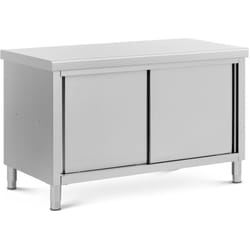 Royal Catering - Meuble bas en inox avec double ouverture eco 140x70 cm 500 kg Caisson de cuisine