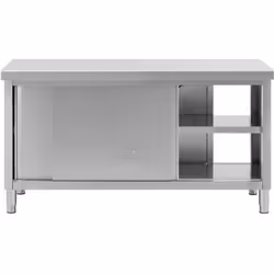 ⭐⭐⭐⭐⭐ Meuble bas avec double ouverture compact et plan de travail renforcé de marques Royal Catering ✅ Modèle: RCSSCB-160X70- ...