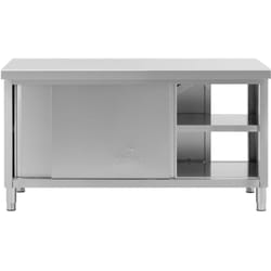 Armoire de travail inox avec trappe - ECO - 160 x 70 cm - 500 kg - Royal Catering