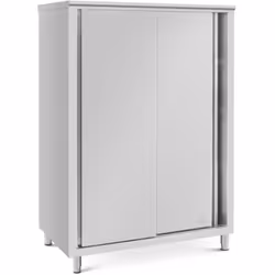 Avec une capacité de charge allant jusqu'à 400 kg, l'armoire à vaisselle en acier inoxydable de Royal Catering offre une solu ...