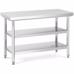 ⭐⭐⭐⭐⭐ Une table durable en inox qui offre un vaste espace de travail et de rangement de marques Royal Catering ✅ Modèle: RCWT ...