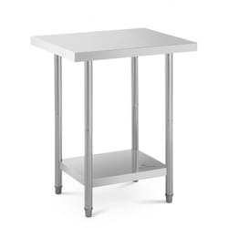 Royal Catering - Table De Travail Inox 2 Niveaux Professionnelle Plan De Travail 7691cm 400 kg