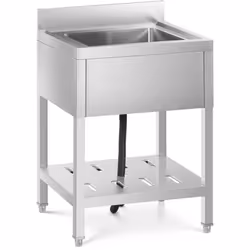 Description générale L'évier professionnel RCSSS-60X60-S de Royal Catering est conçu pour répondre aux besoins des cuisines c ...