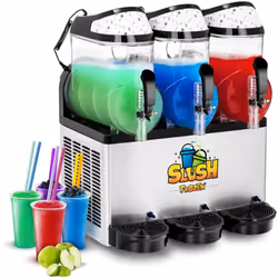 ⭐⭐⭐⭐⭐ La machine à granitas avec trois récipients et un éclairage LED de marques Royal Catering ✅ Modèle: RCSL 3/10 ✅ Article ...