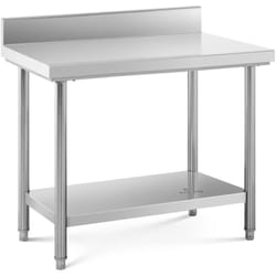 Royal Catering - Tableau en acier inoxydable - 100 x 60 cm - bouleversement - Capacité de charge de 114 kg