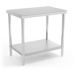 Royal Catering - Table Inox Professionnelle Préparation Plan De Travail Étagère 9060 cm 210 kg