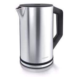 Arendo ELEGANT, 1,5 L, 2200 W, Noir, Acier inoxydable, Acier inoxydable, Thermostat réglable, Indicateur de niveau d'eau