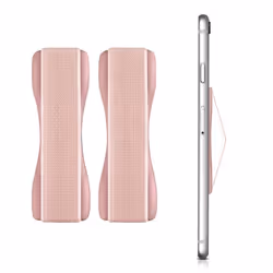 kwmobile Set 3x support autoadhésif pour smartphone - Accessoire doigt téléphone portable - Sangle poignée élastique dos smar ...