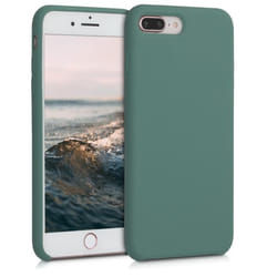 Coque de téléphone - kwmobile - iPhone 7 Plus - 8 Plus - Vert - Antidérapante - Protection intégrale