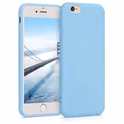 Coque - kwmobile - iPhone 6 - 6S - Silicone bleu pastel - Protection intégrale - Design moderne
