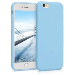 Coque - kwmobile - iPhone 6 - 6S - Silicone bleu pastel - Protection intégrale - Design moderne