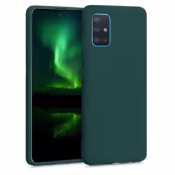 Coque - kwmobile - Samsung Galaxy A51 - Silicone vert mousse - Protection intégrale - Design moderne