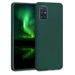 Coque - kwmobile - Samsung Galaxy A51 - Silicone vert mousse - Protection intégrale - Design moderne