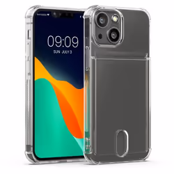 Kwmobile - 57522.03 - Coque Compatible avec Apple iPhone 13 Mini - Housse de Telephone en Silicone Transparent