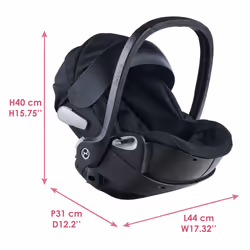 Corolle BB36/42 CYBEX PRIAM - PORTE POUPON NOIR 2 EN 1 - Vue supplémentaire 7