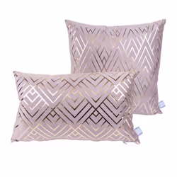 Lot de 2 Coussins Déco Prisma II 30x50cm Taupe