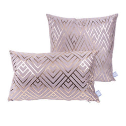 Lot de 2 Coussins Déco Prisma II 30x50cm Taupe