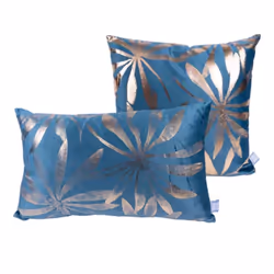 Lot de 2 Coussins Déco Prisma IV 30x50cm Bleu