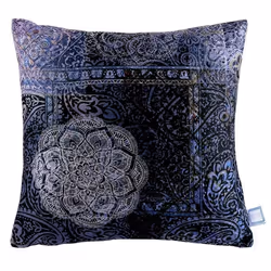 Coussin Déco Imprimé Medley 45x45cm Bleu
