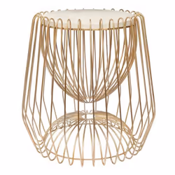 Table d'appoint ronde design en marbre et fer, facile à entretenir