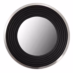 Miroir Mural Design Eleganca 51cm Argent & Noir